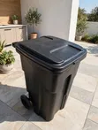 Durable 120 Litre Trash Bin with Wheels - 1