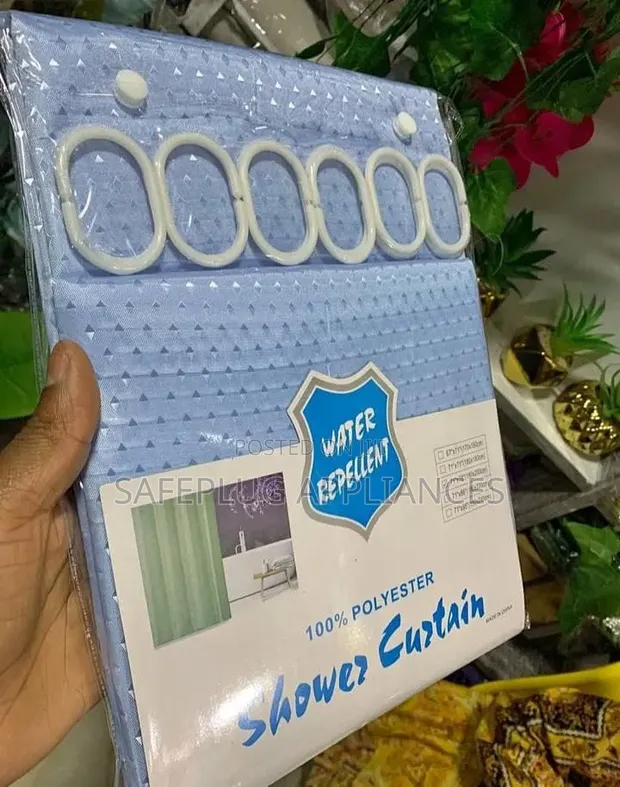 Bathroom Shower Curtain 180x200cm Water Repellent - 1