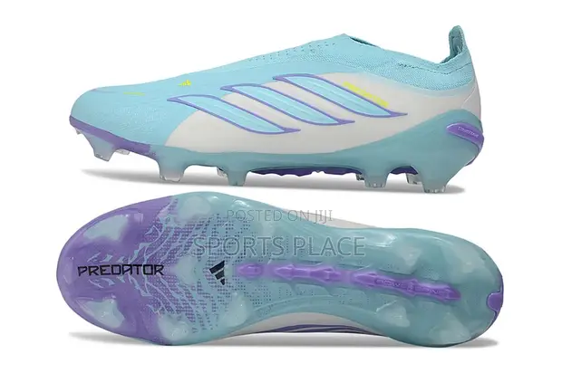 Adidas Predator Elite Laceless FG Viatu vya Mpira - Turquoise - 1