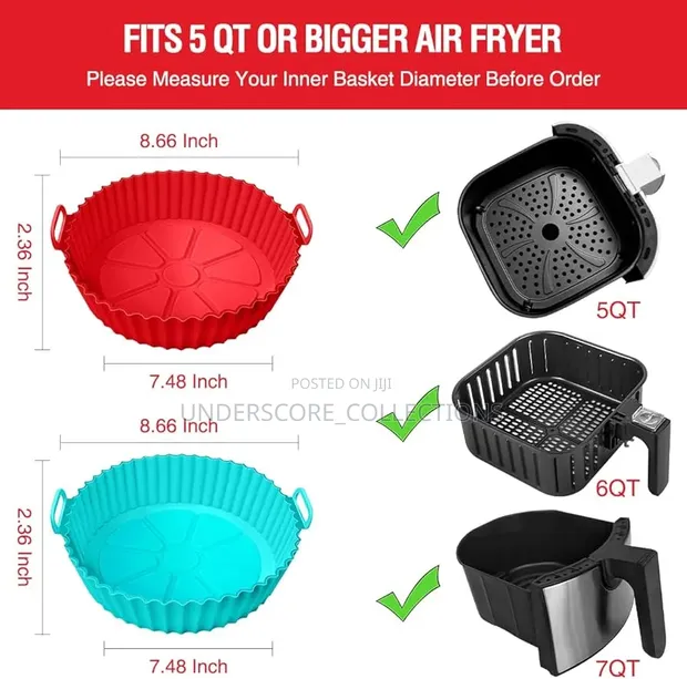 Laini ya Air Fryer ya Silicone (16-22cm) - 1