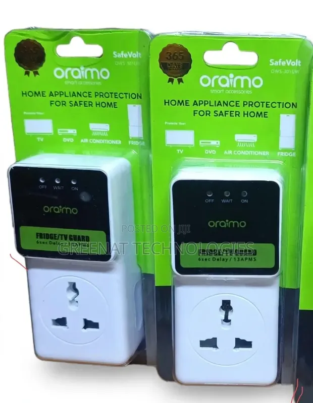 Oraimo SafeVolt OWS-301UW Fridge/TV Guard 6s Delay 13A - 1