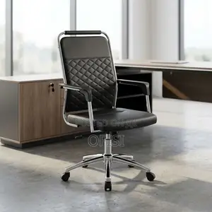Executive High-Back Leather Office Chair