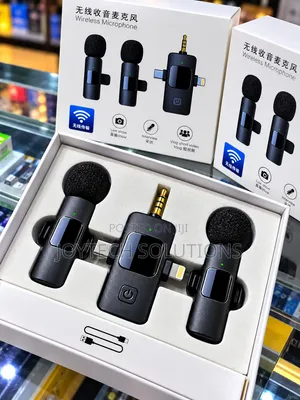 Wireless Clip-on Microphone 2 Mic Set for Vlogging