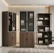 2-Door Lockable Wooden Office File Cabinet - 1