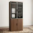 2-Door Lockable Wooden Office File Cabinet - 4