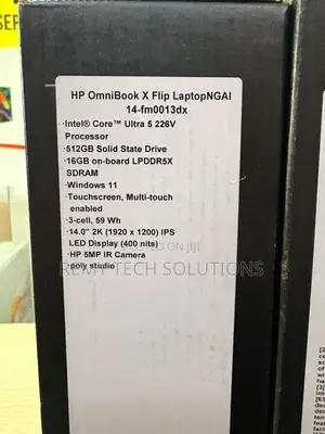 Laptop Mpya HP OmniBook Ultra Flip 16" - Intel Core Ultra 7, 16GB RAM, 1TB SSD