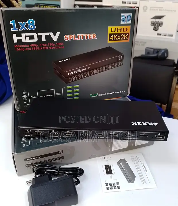 8-Way HDMI Splitter 1x8 Full HD 1080p 4K - 1