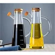 2-Way Glass Oil Holder with Bamboo Cork (900ml) - 1