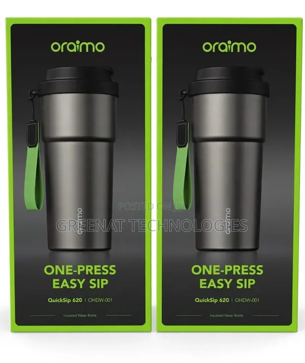 Oraimo QuickSip 620 Chupa ya Maji ya Insulated (620ml) - 1