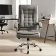 Leather Swivel Office Chair - Brown - 1