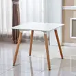 Elegant White Square Dining Table - Brand New - 1