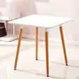 Elegant White Square Dining Table - Brand New - 2