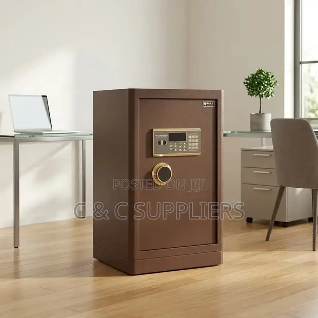 Brown Digital Fireproof Safe - 70Kg - 1