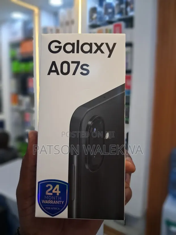 New Samsung Galaxy A07s 64GB Black - 1