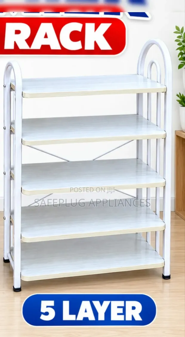 Premier 5-Tier Shoe Stand - Hifadhi Kompakt Nyumbani - 1