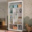 Modern Bookshelf - 5 Shelves, Wood, Brown - 5