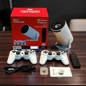 HY300 Pro+ 2-in-1 Android Projector with Dual Controllers