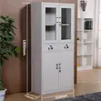 Home Office File Cabinet with Drawers - White Steel - 4