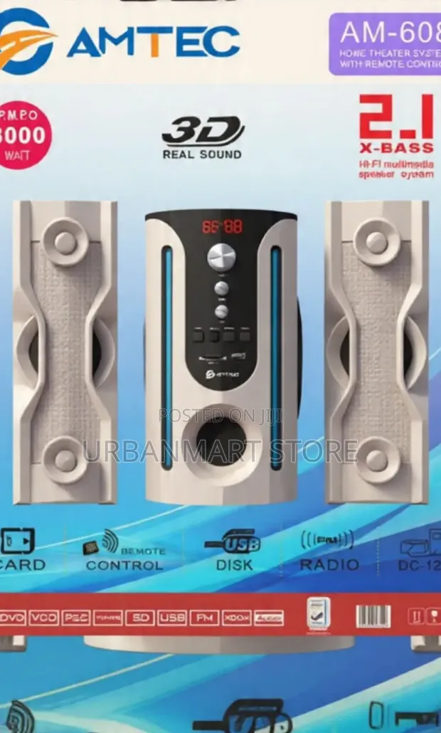 Amtec AM-608 2.1 Channel Home Theatre System - 1