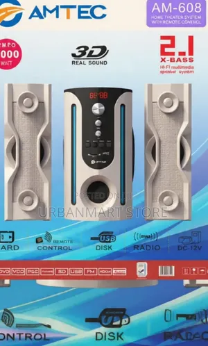 Amtec AM-608 Subwoofer System 8000W PMPO