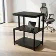 3-Tier Black Office Shelf - 1