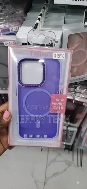 Purple Translucent Matte MagSafe Case for iPhone 15 Pro