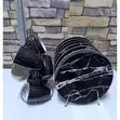 SUNDABESTS 12pcs Black Dinner Set - 1