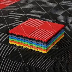 Excel Deco Garage Interlocking Floor Mats | Heavy-Duty 18mm