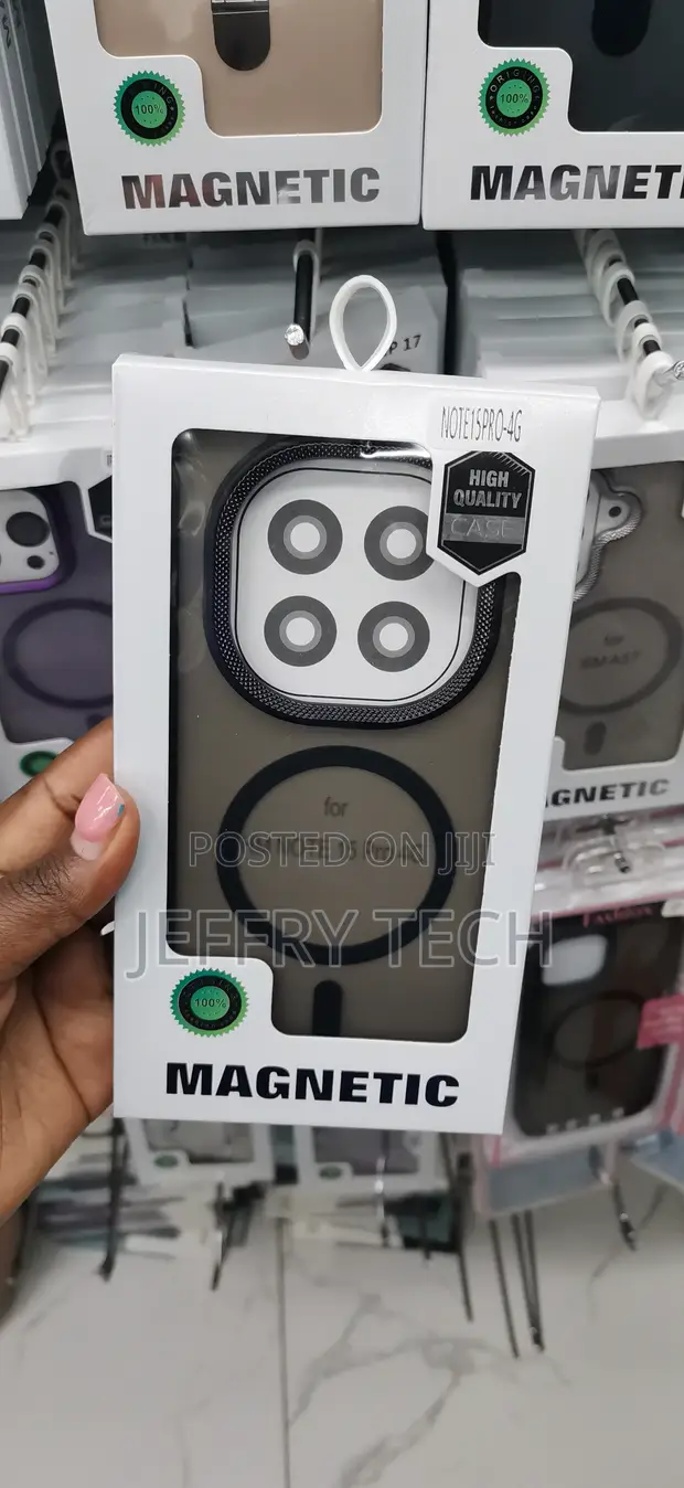Black Magnetic Ring Case for Xiaomi Redmi Note 15 Pro - 1