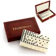 Seti ya Dominoes yenye Kasha la Leatherette - 2