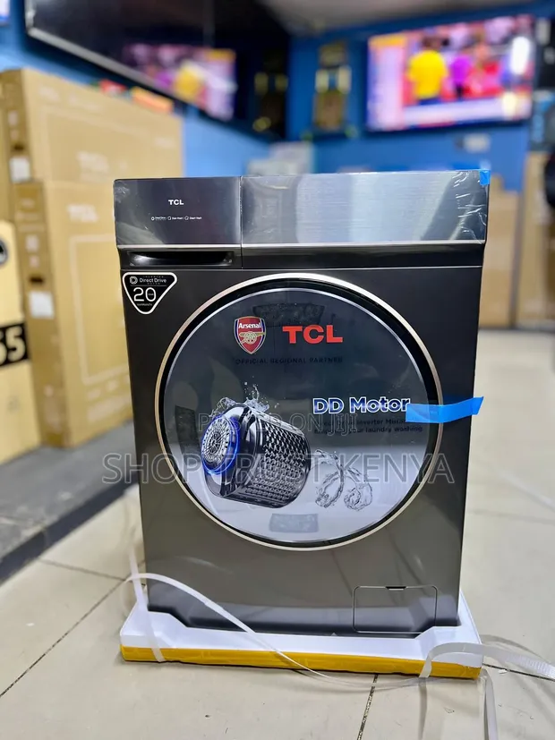 TCL 10/7kg Mashine ya Kufulia ya Mbele na DD Motor - 1