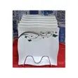 Set ya Sahani za Melamine - 6 Sahani za Mraba - 2