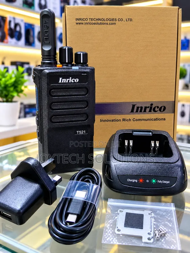 Inrico T521 4G LTE PTT SIM Walkie Talkie with Charging Dock - 1