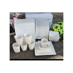 24-Piece Square Ceramic Dinner Set