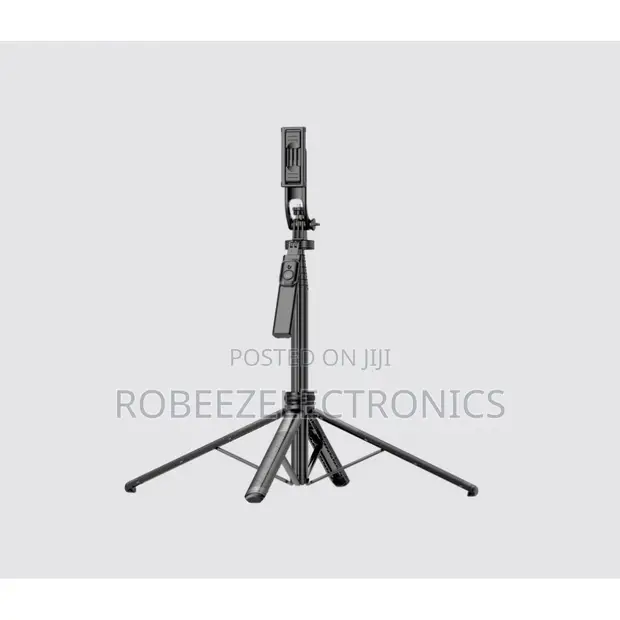 C17 AI Face Tracking Selfie Stick with 2 LED Lights - 1