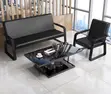 Sofa ya Kisasa ya Ngozi ya Seaters 5 kwa Eneo la Kusubiri - 1
