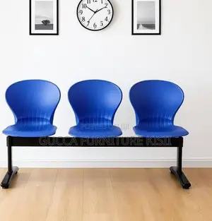 3-Way Ergonomic Plastic Waiting Bench