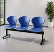 3-Way Ergonomic Plastic Waiting Bench - 2
