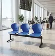 3-Way Ergonomic Plastic Waiting Bench - 5