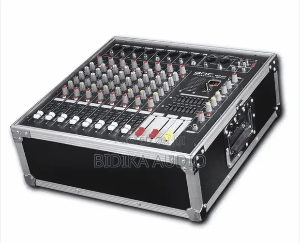 12-Channel Powered Mixer with Rack Case (1200W x 2) - 1