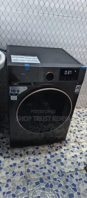 TCL 10/6kg Mashine ya Kufulia ya Mbele Inayoosha na Kukausha yenye DD Motor