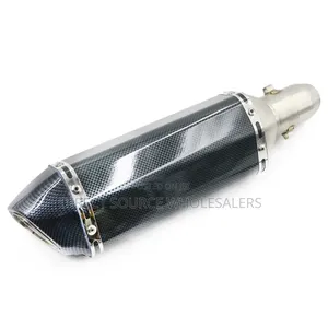 Motorcycle Exhaust Muffler - Carbon Fiber Finish