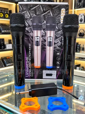 Dual UHF Wireless Microphones with Receiver