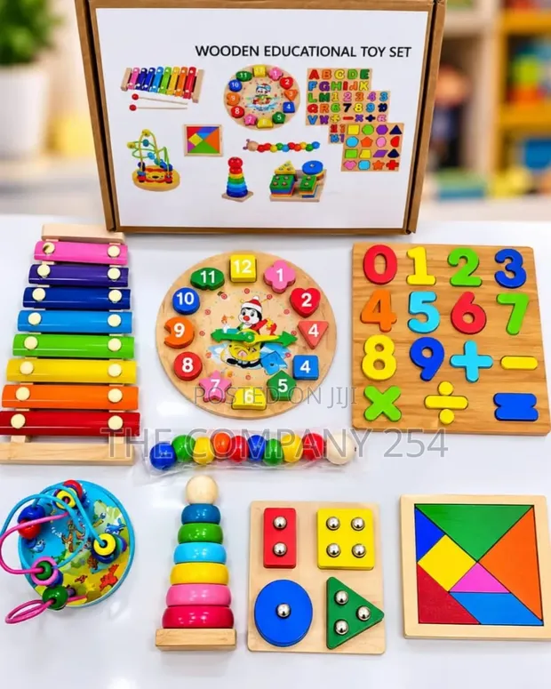 Wooden Educational Toy Set - 1