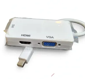 Mini DisplayPort kwa Adapta ya HDMI VGA DVI 3-in-1