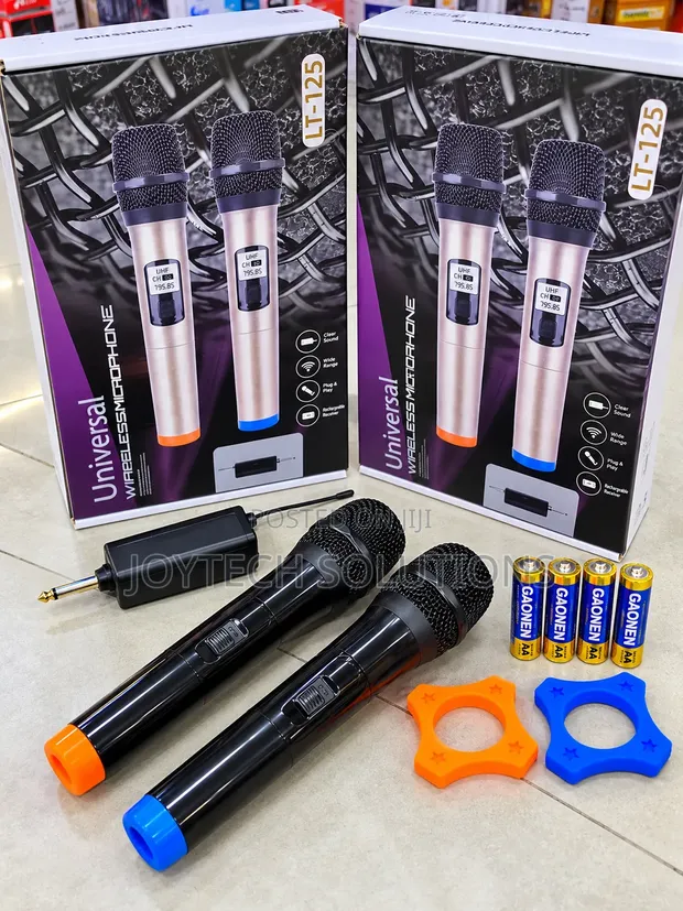UHF Wireless Microphone Kit with 2 Handheld Mics - 1