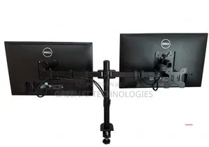 Dual Monitor Desk Mount Stand - Up to 27 Inch