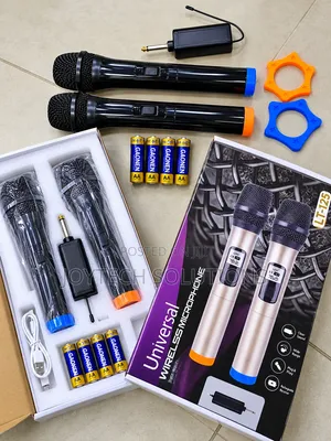 UHF Cordless Microphone Pair with Receiver