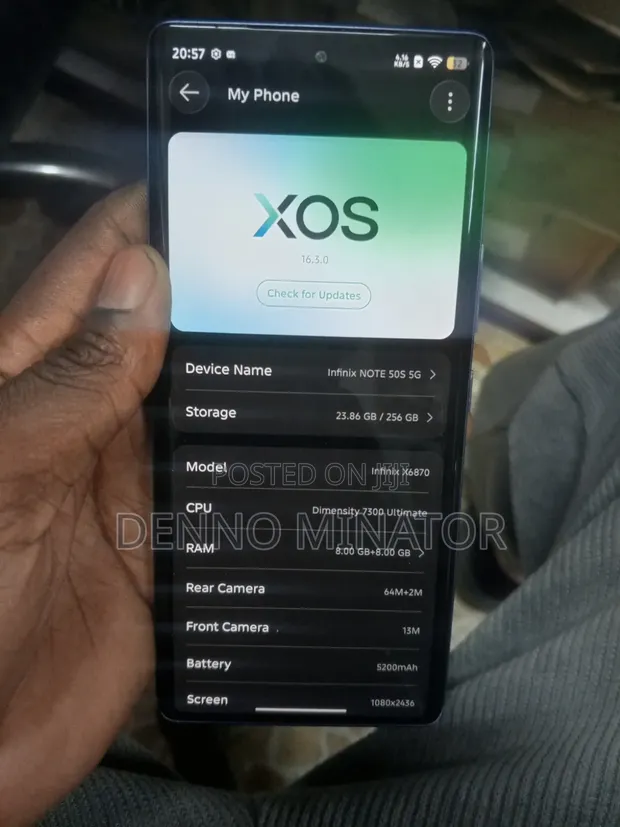 Infinix Note 50s 256GB Bluu - 1