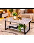 Imported Executive Marble Top Coffee Table - 2